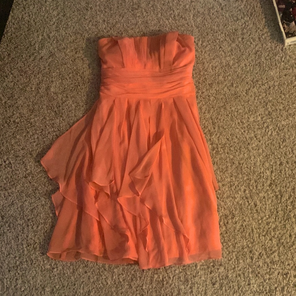 David’s bridal bridesmaid dress size 4 coral
